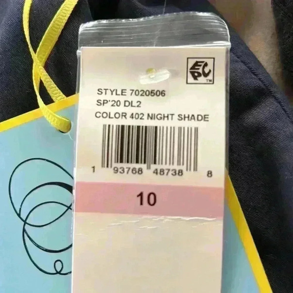 CeCe | (New With Tags) Navy Blue Women’s Cotton Twill Button Trench Coat Size 10 - Picture 10 of 10